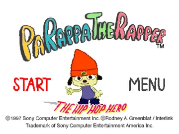 PaRappa the Rapper (US) screen shot title